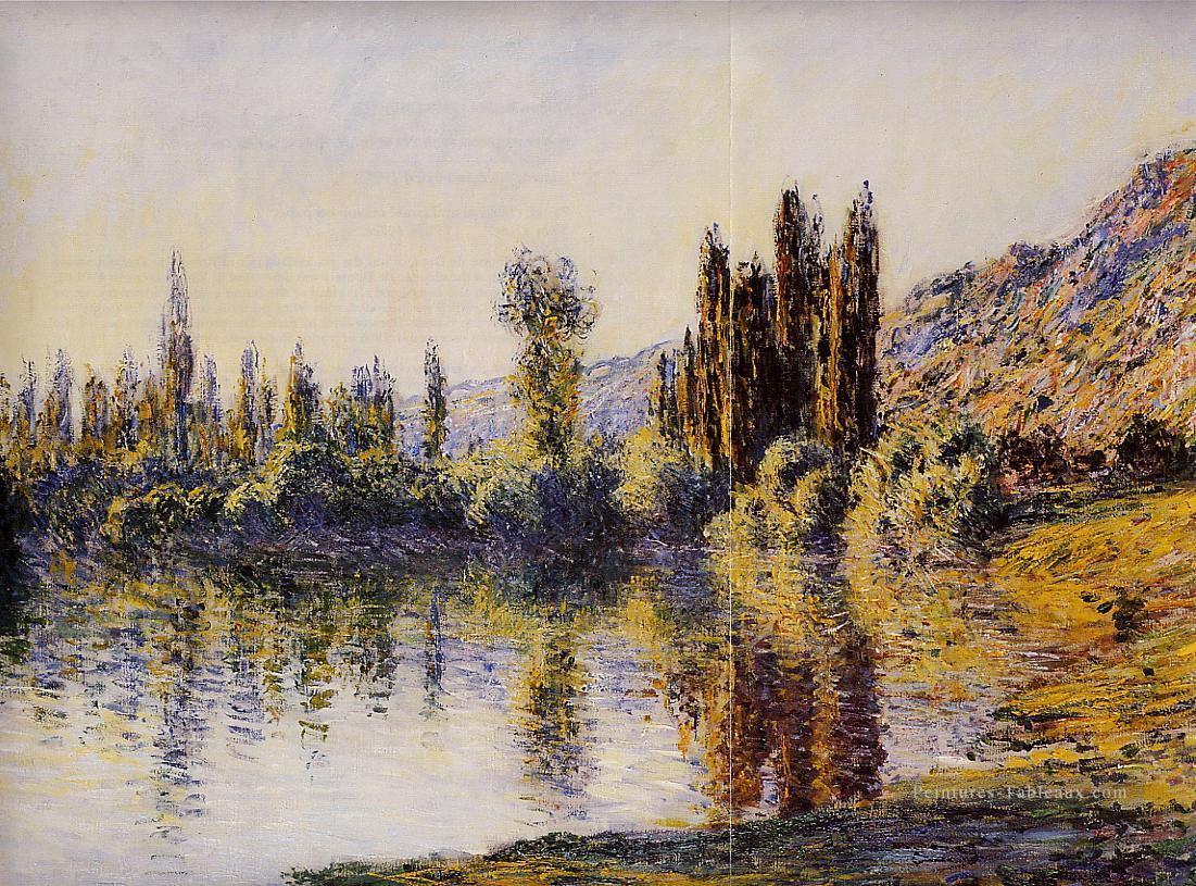 La Seine à Vetheuil Claude Monet Peintures à l'huile